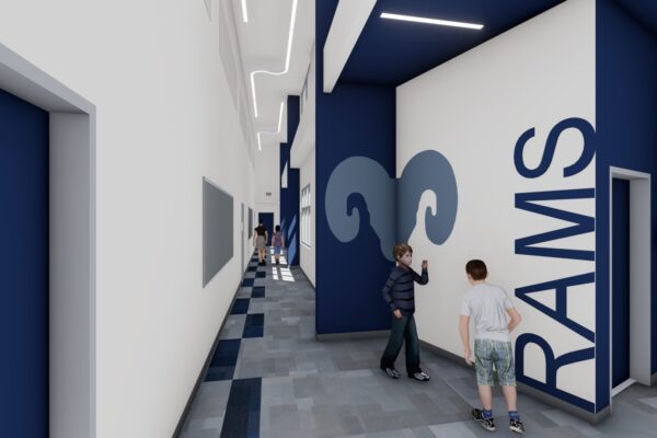 Shasta Lake Middle School_Hallway Option 2